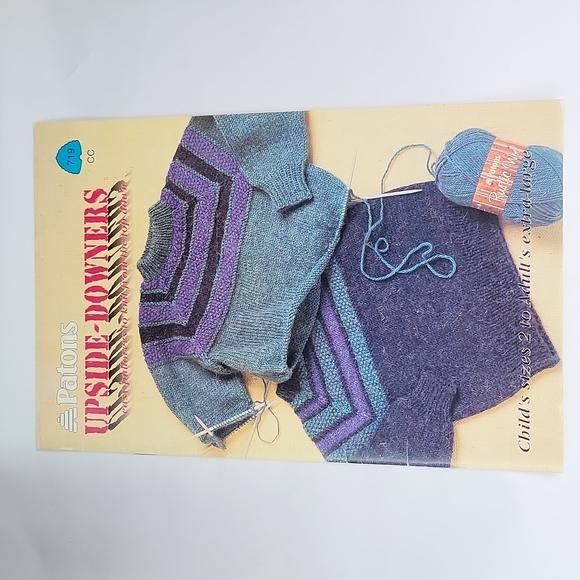 Patons Upside Downers Easy Knitting Patterns #719 - Picture 7 of 7